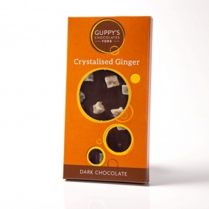 Dark Chocolate with Crystalised Ginger Bar